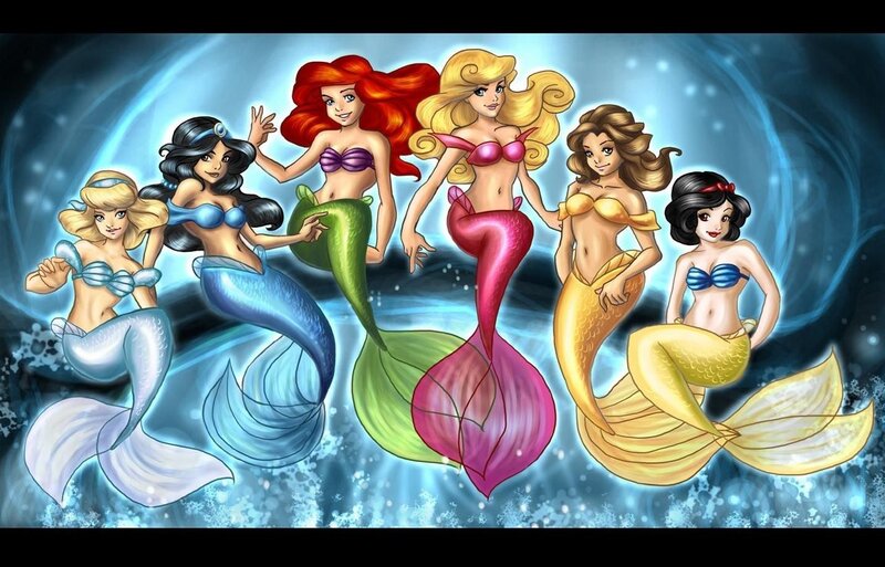 Disney princess mermaids