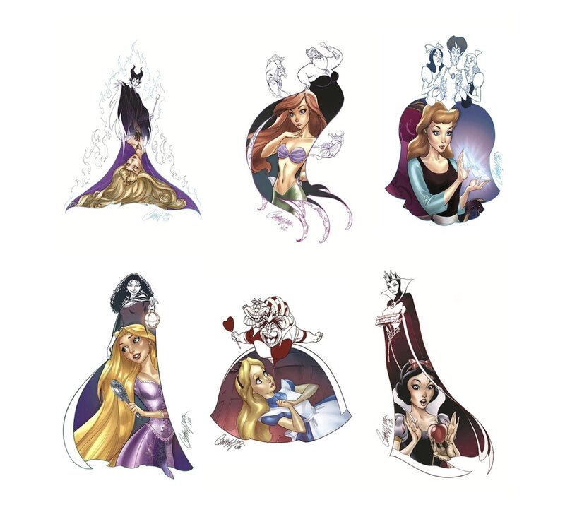 Disney Princesses and Villains