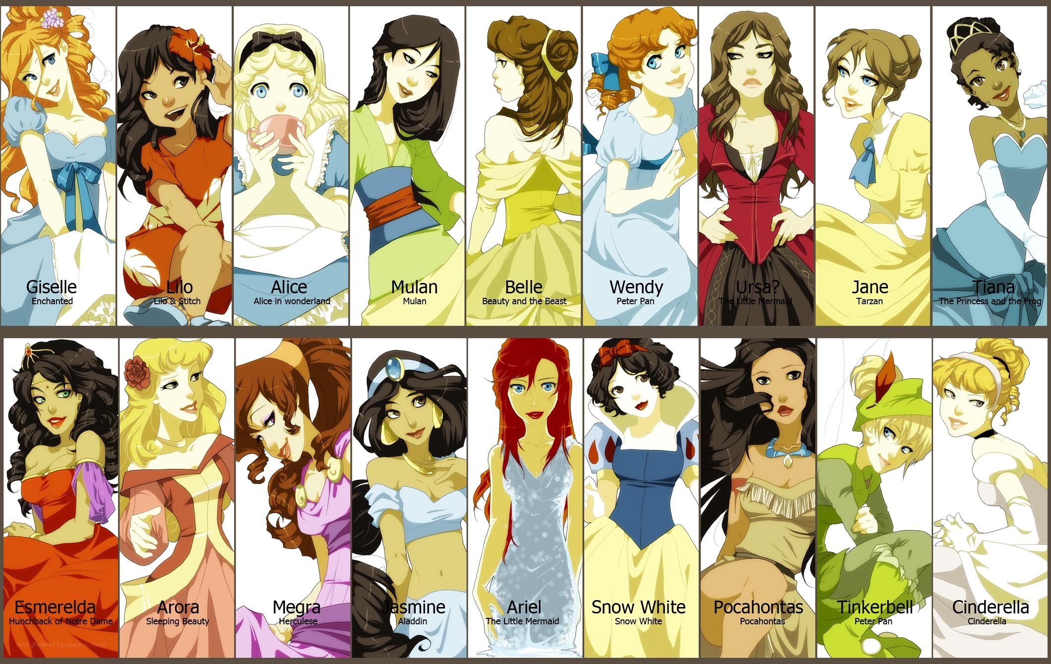 Disney Princesses Art Collection
