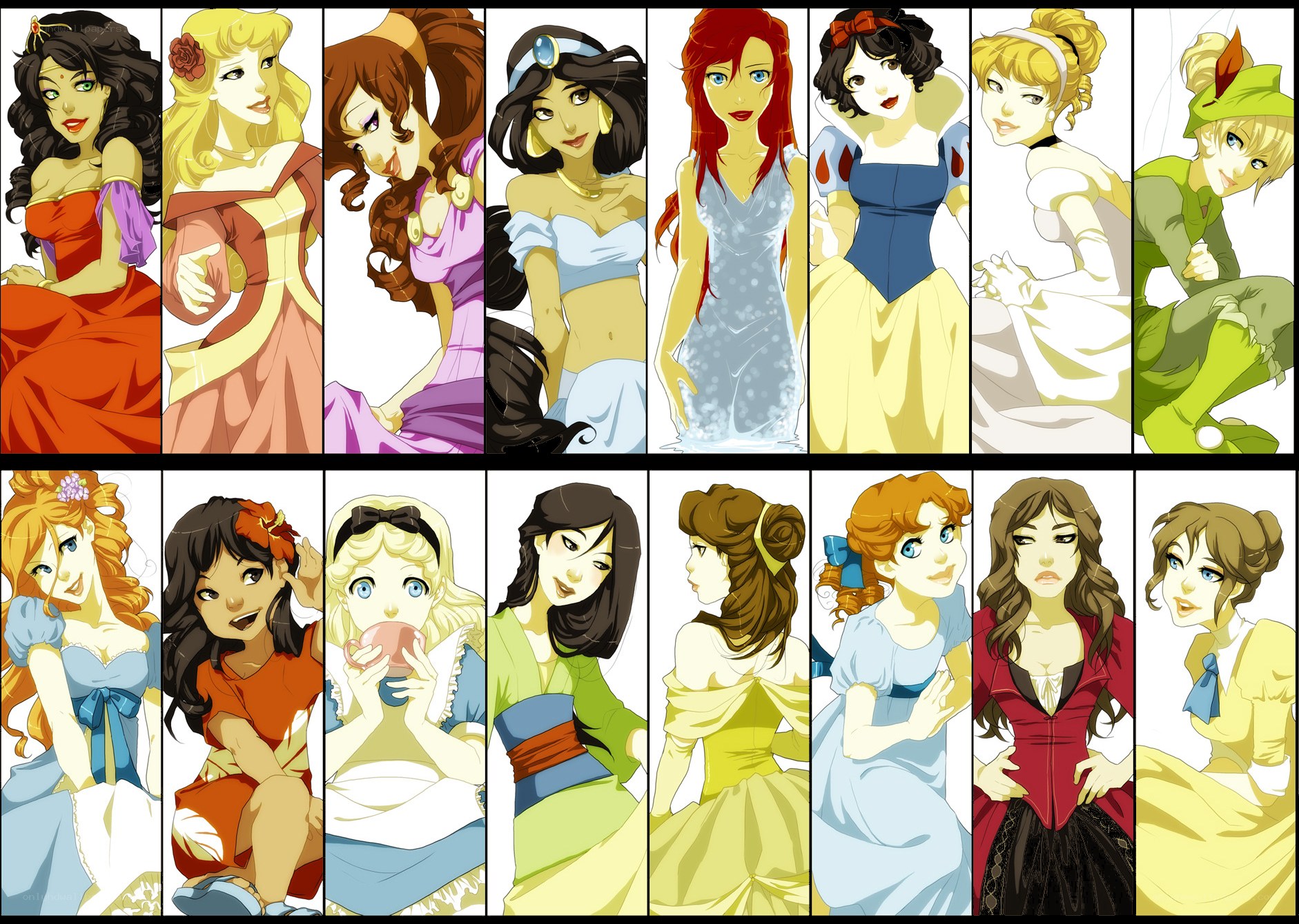 Disney Princesses Art Collection