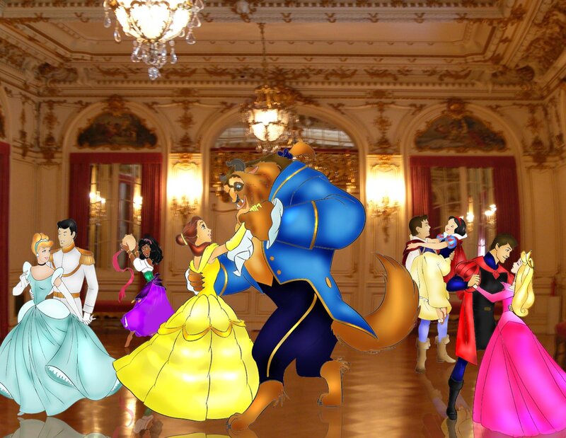 Disney Princesses Dancing
