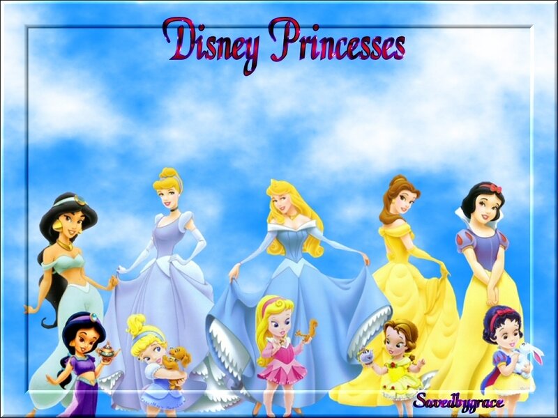 Disney Princesses Group — Blue