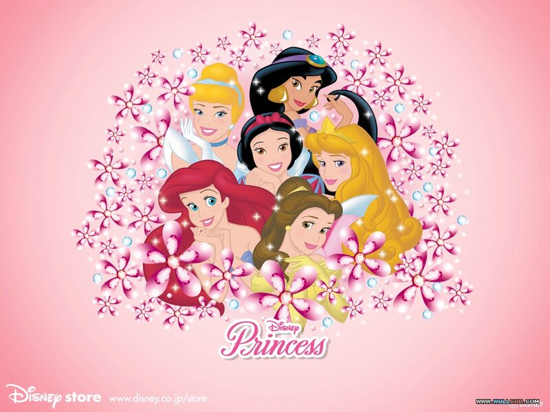 Disney Princesses Group — Pink, Cheerful