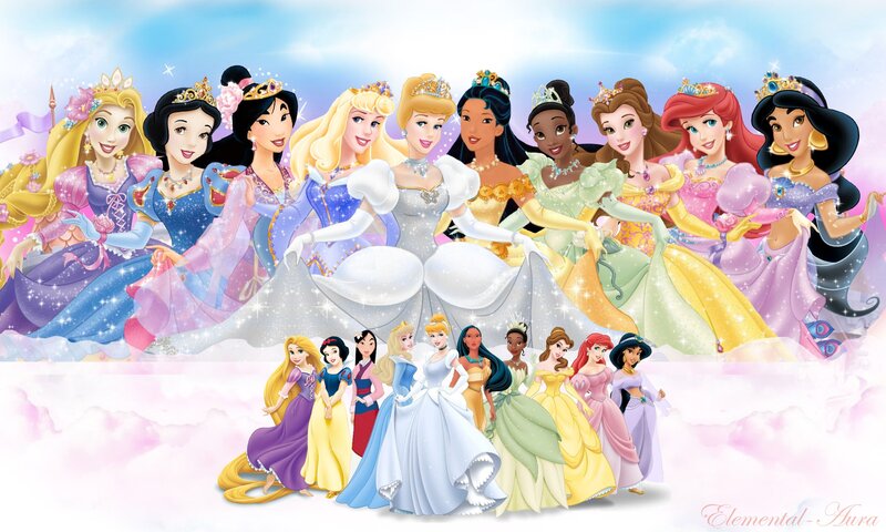 Disney Princesses Group — Pink, Fantastical
