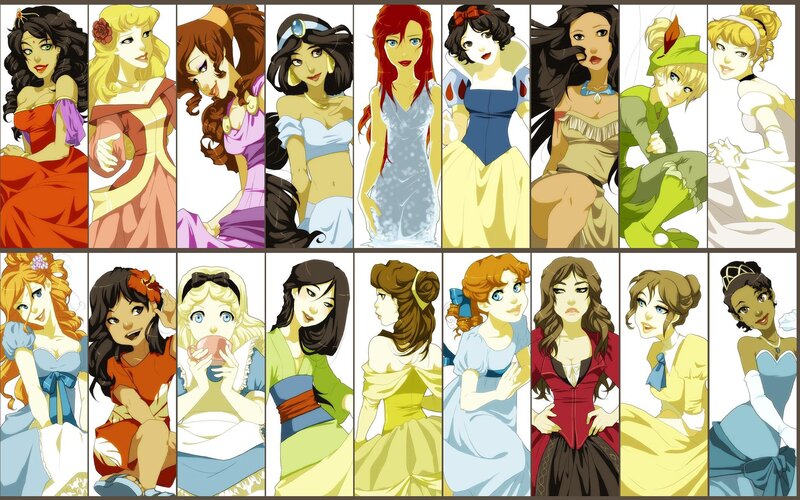 Disney Princesses in Art