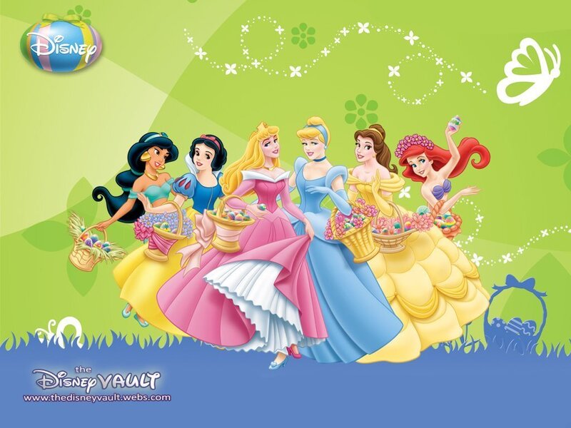 Disney Princesses in Baskets