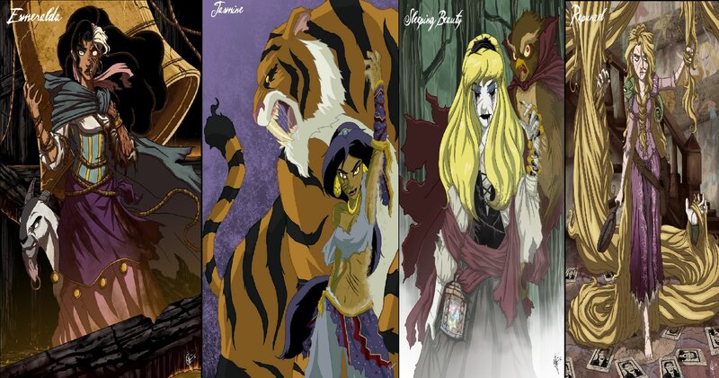Disney Princesses in Dark Fantasy