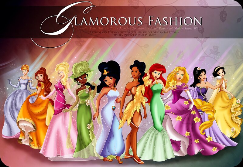 Disney Princesses in Gowns