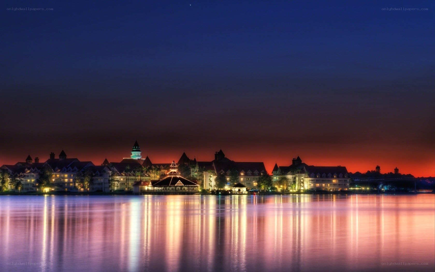 Disney's Grand Floridian Resort at dusk