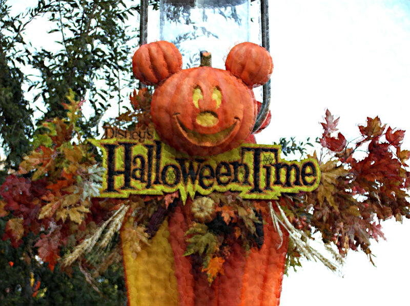 Disney's Halloween Time sign