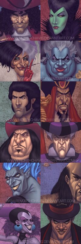 Disney Villains Portraits