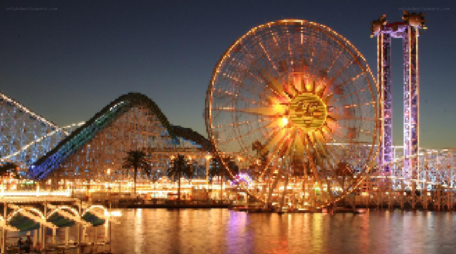 Disneyland at night