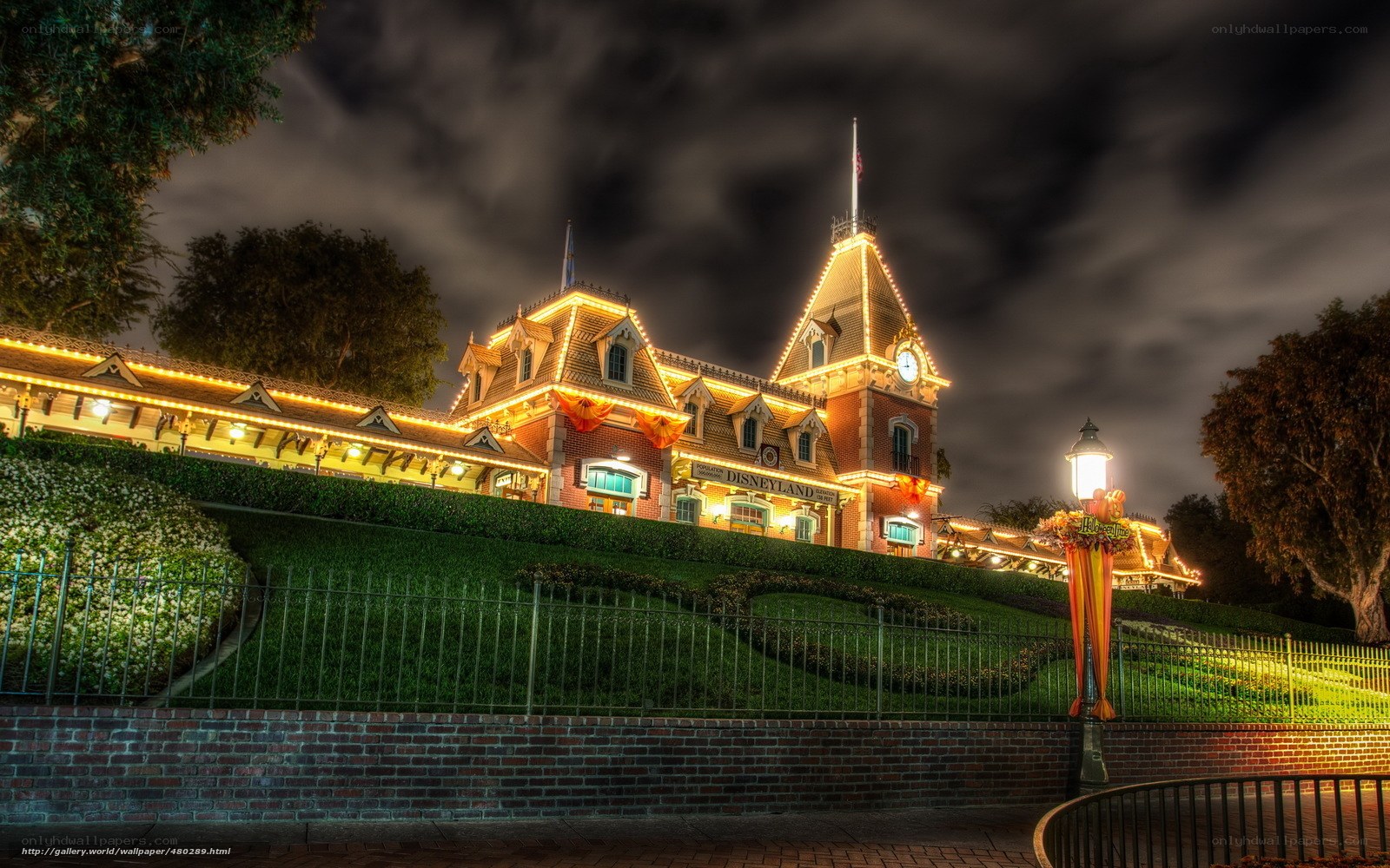 Disneyland at night
