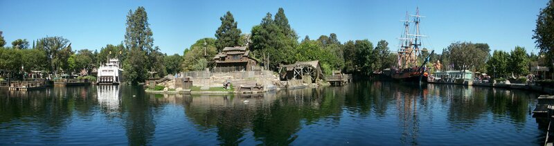 Disneyland river scene