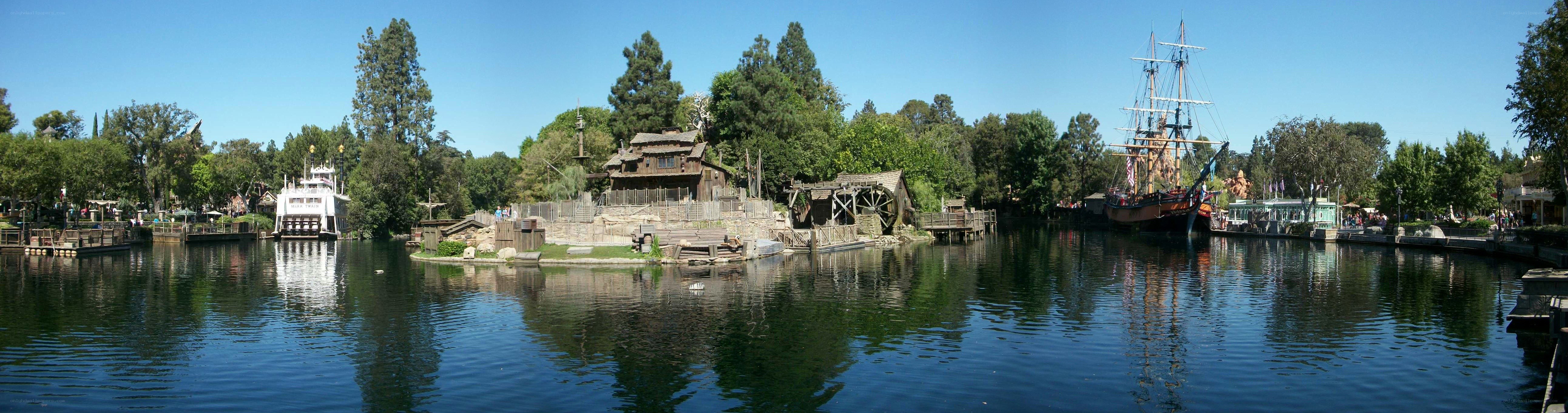 Disneyland river scene
