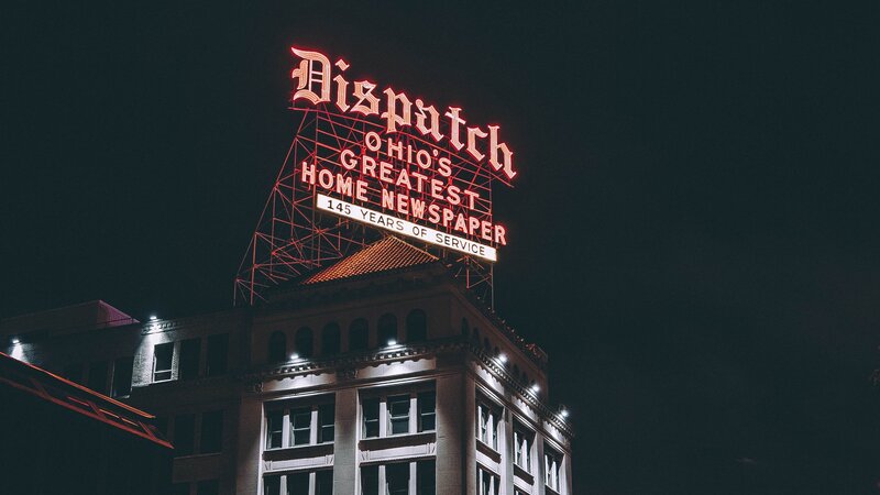 Dispatch Building Sign