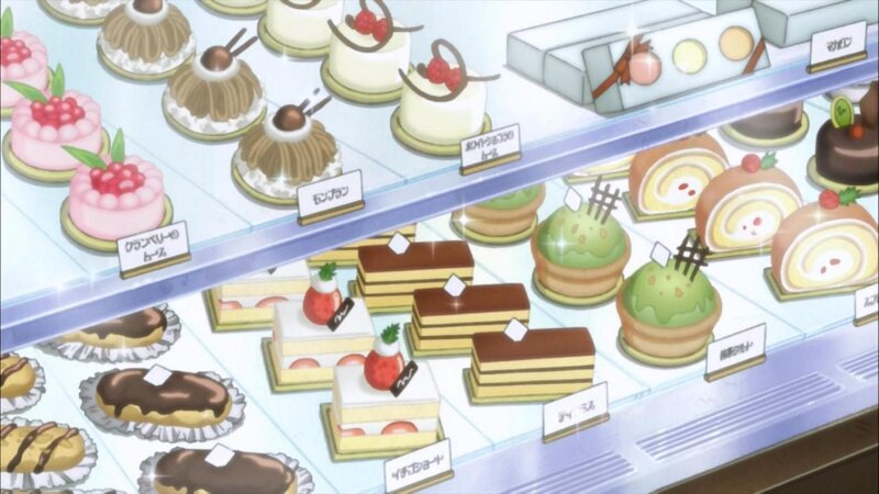 Display of Pastries in Case