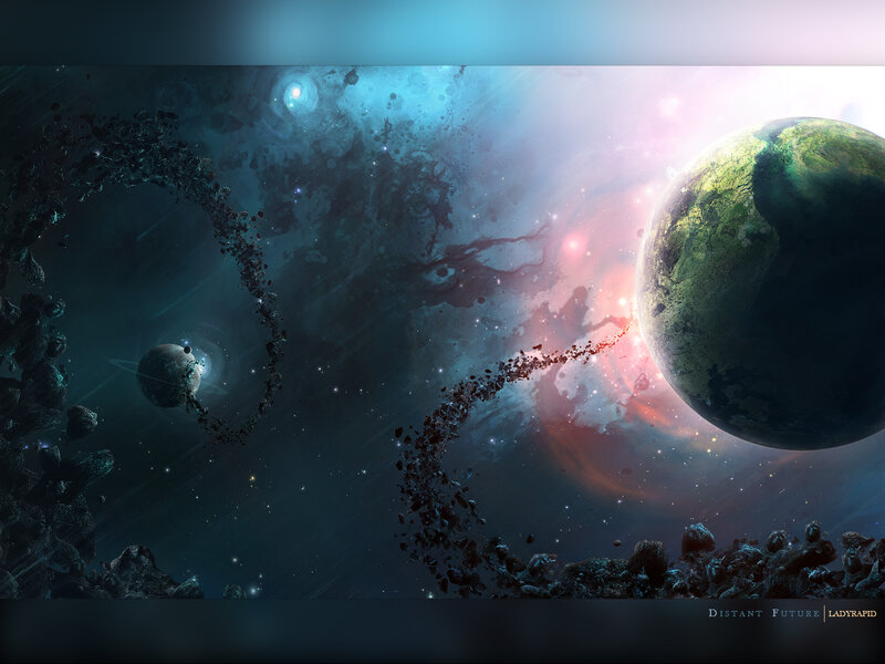 Distant Future Space Scene