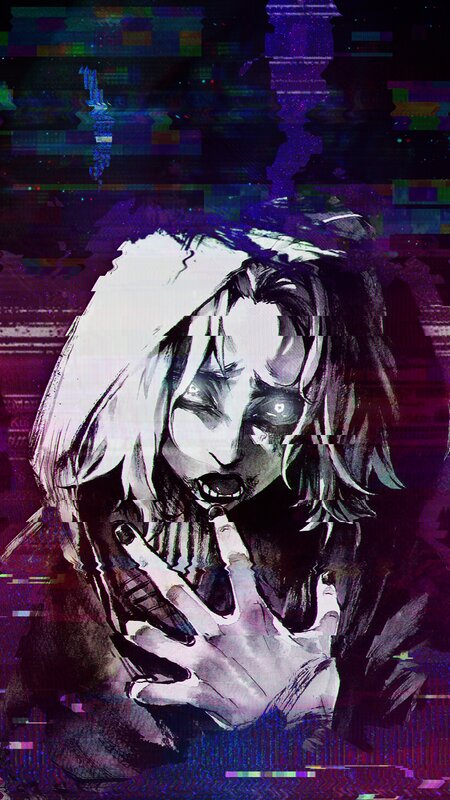 Distorted Anime Character