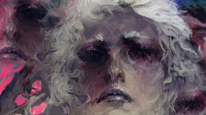 distressed portrait of a man