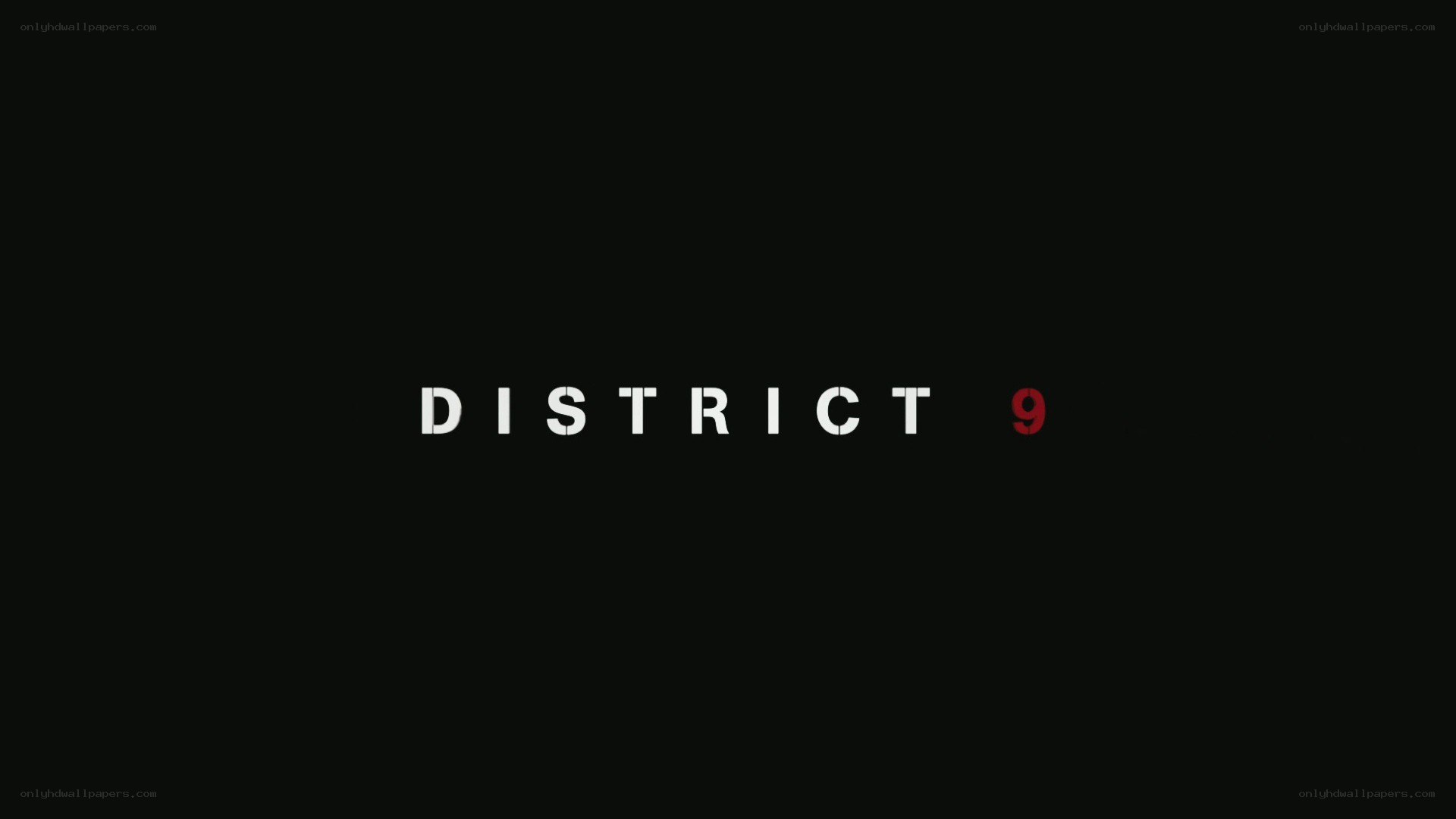 District 9 title card