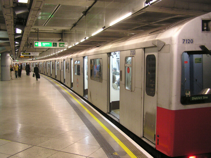 District line train at station