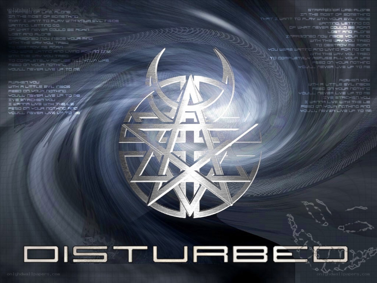 Disturbed band logo artwork