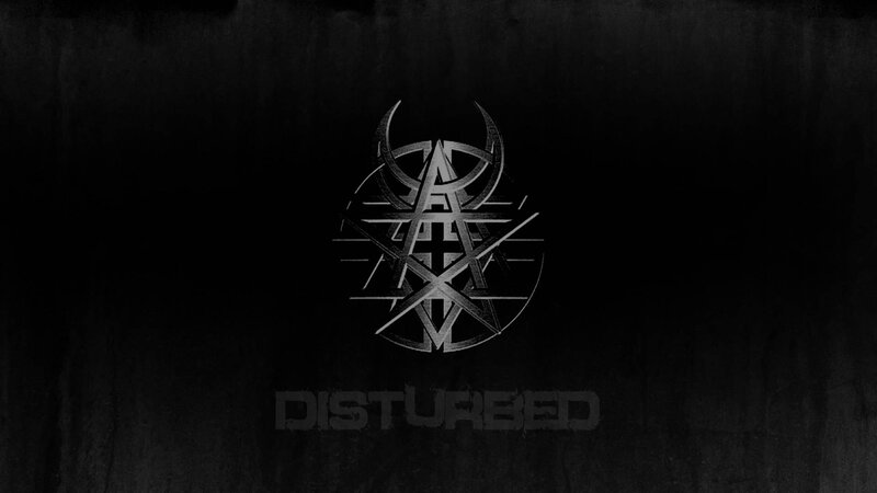 Disturbed Band Logo — Black, Dark