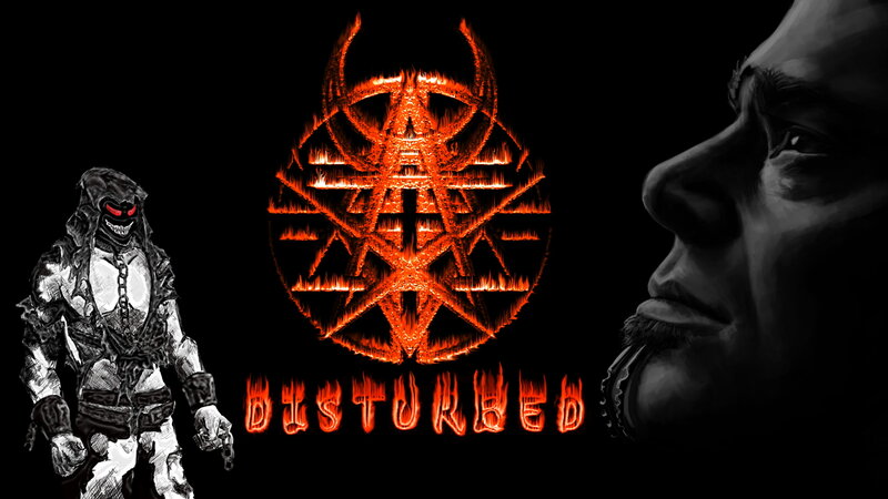 Disturbed Band Logo — Black