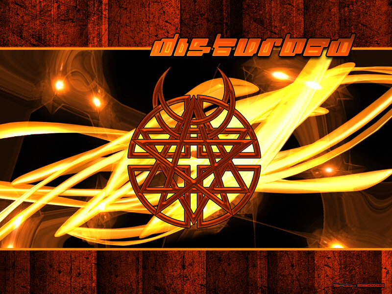 Disturbed Band Logo — Orange