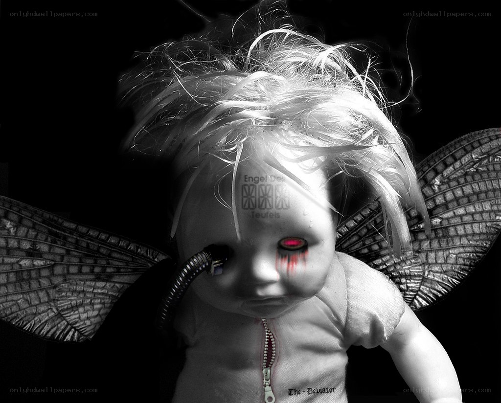 disturbing doll with wings