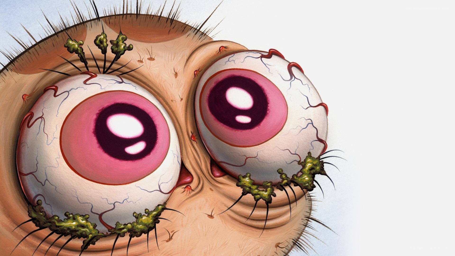 disturbing eye illustration