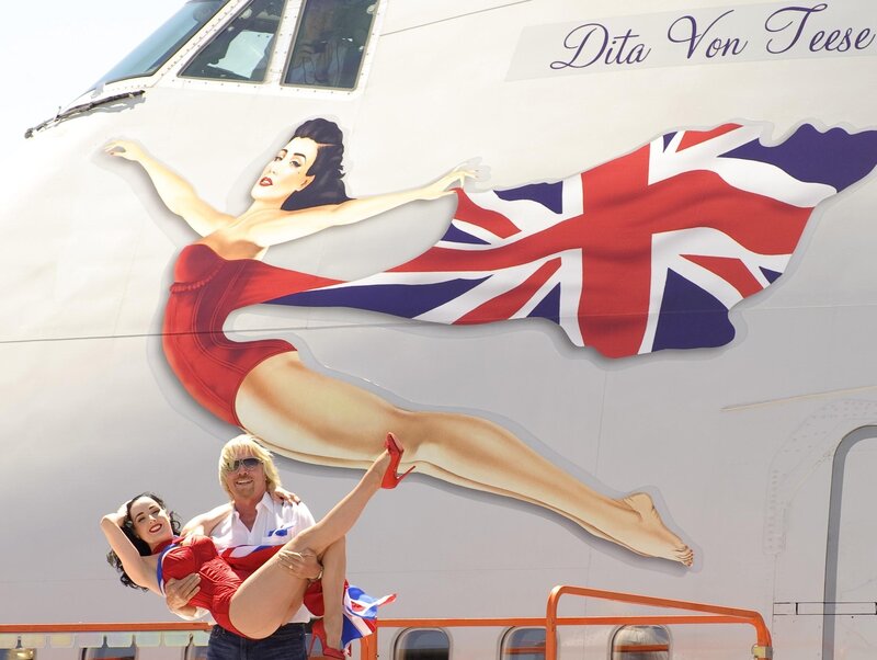 Dita Von Teese aircraft livery