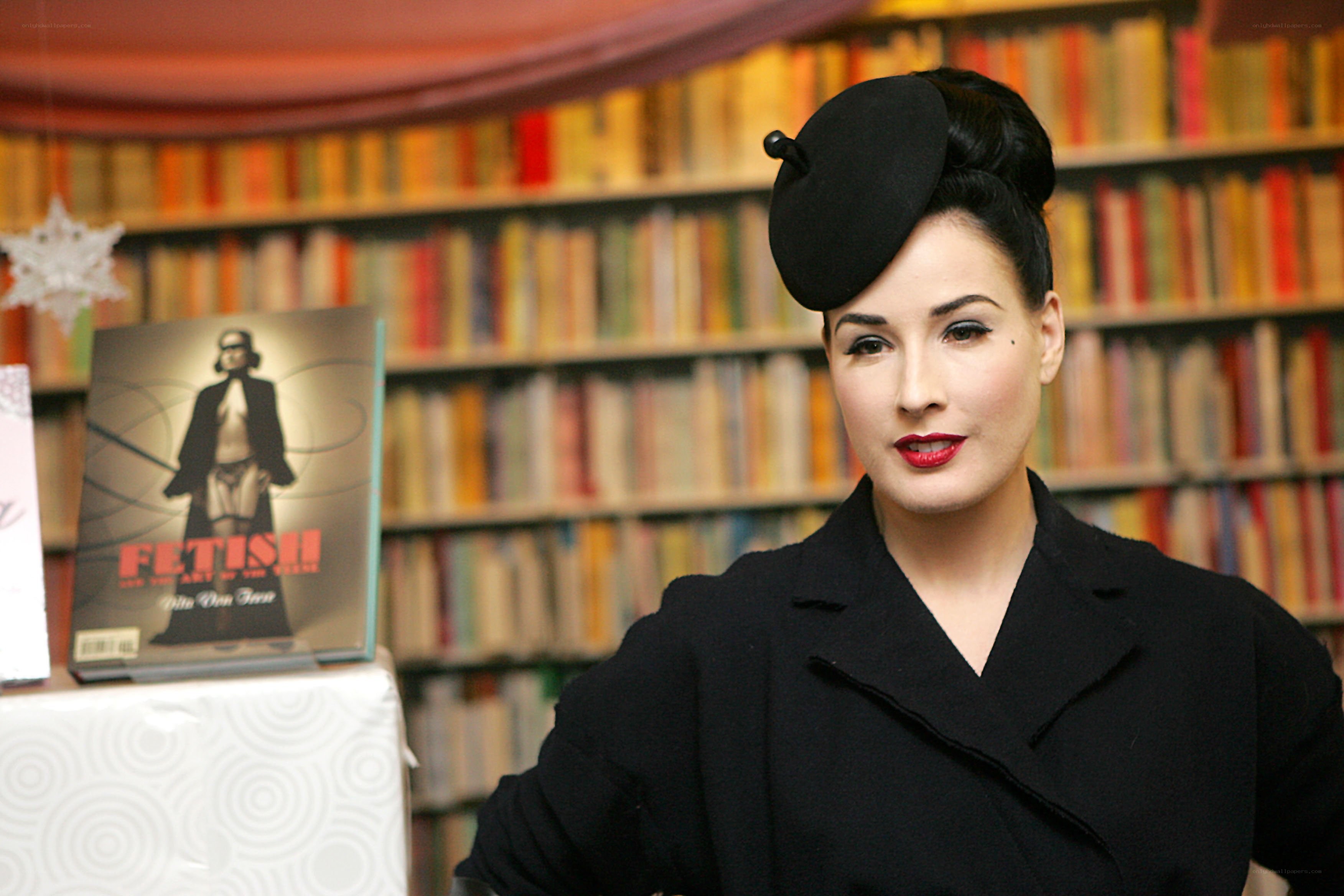 Dita Von Teese at book signing