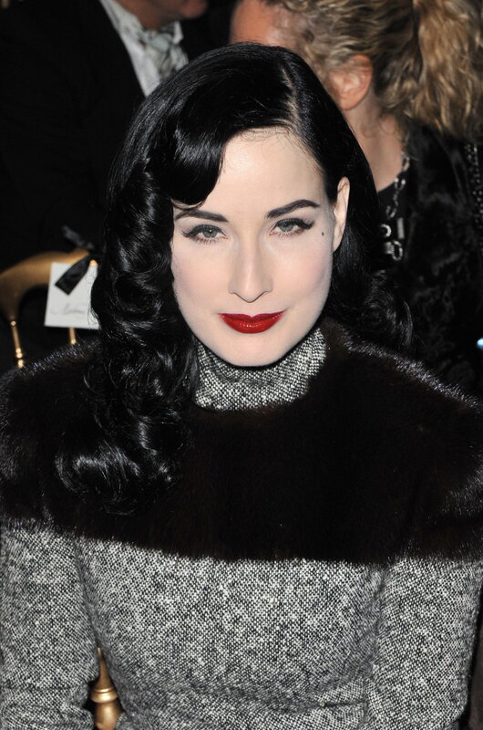 Dita Von Teese at fashion event