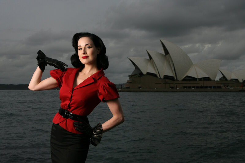 Dita Von Teese at Sydney Opera House