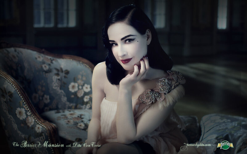 Dita Von Teese in Perrier Mansion