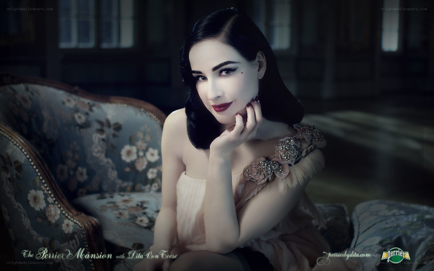 Dita Von Teese in Perrier Mansion
