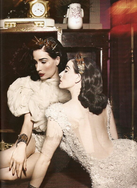 Dita Von Teese in vintage fashion