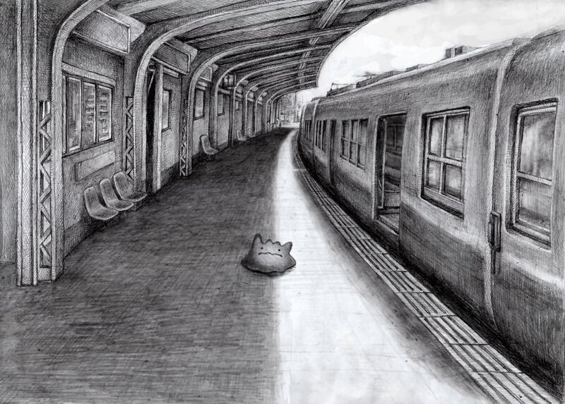 Ditto at a train station
