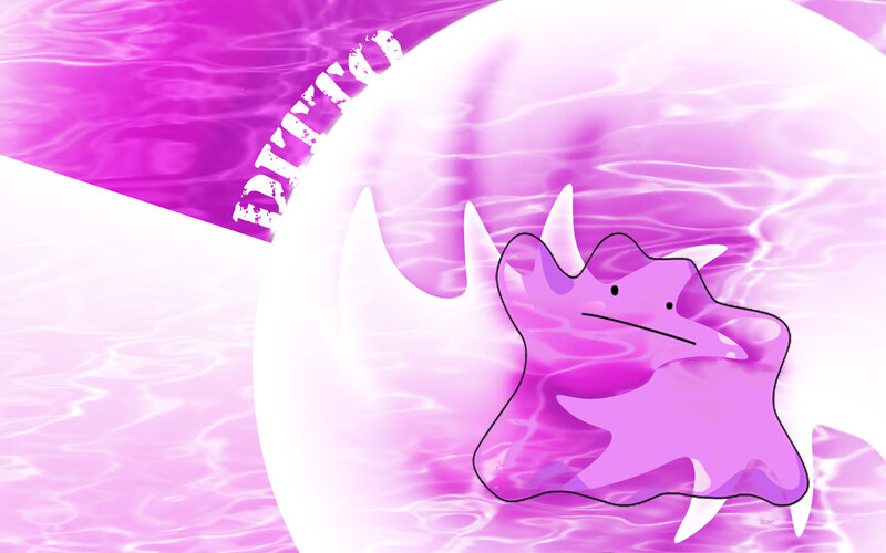 Ditto in purple water