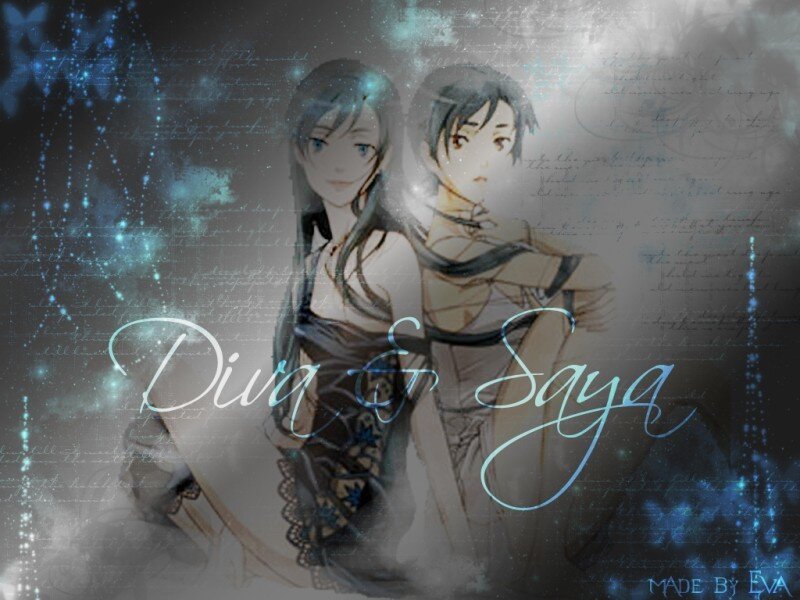Diva and Saya artwork
