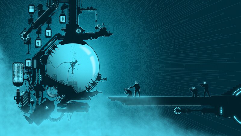 Diver in a Submarine