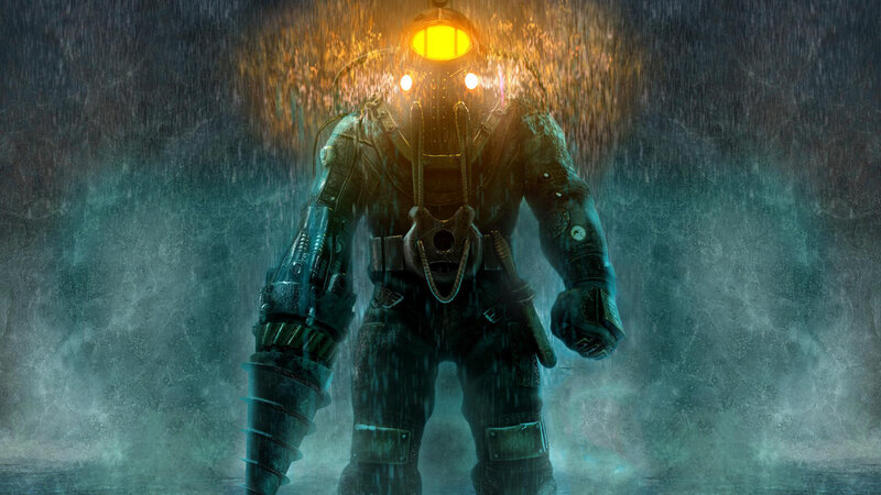 diver in dark water