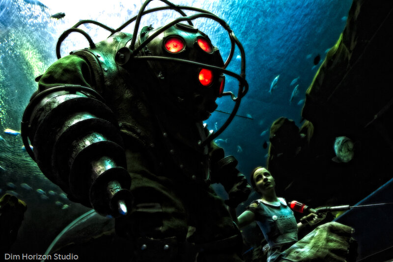 Diver in Mechanical Suit