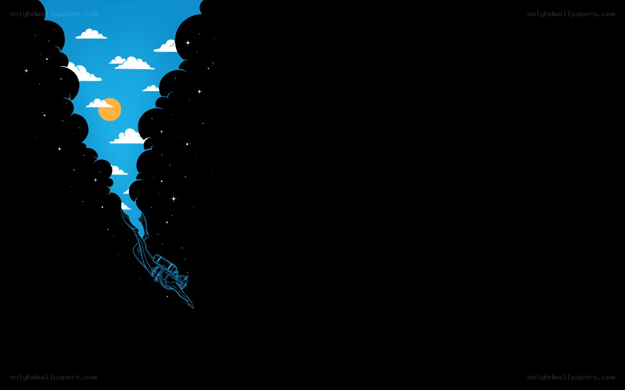 diver in sky tunnel