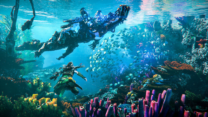 Diver with Crocodile