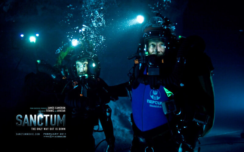 Divers in Dark Water