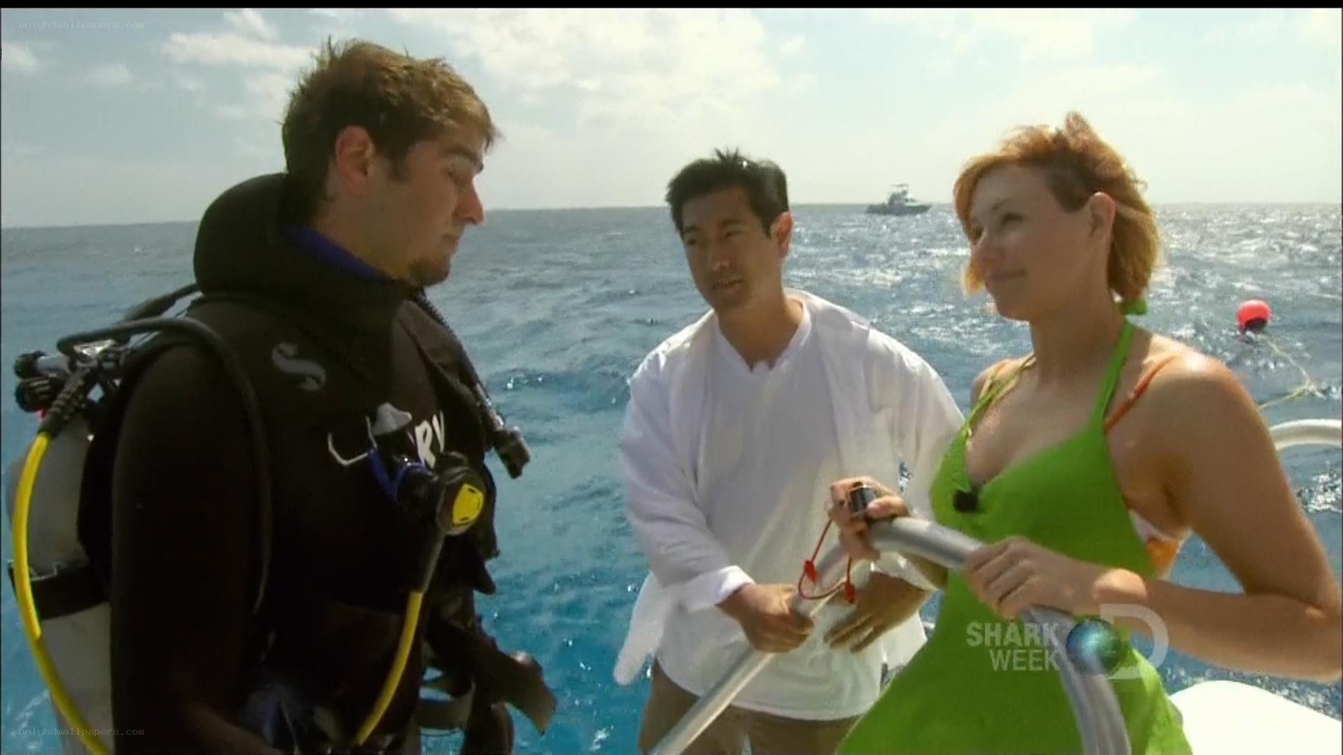 Divers on a boat
