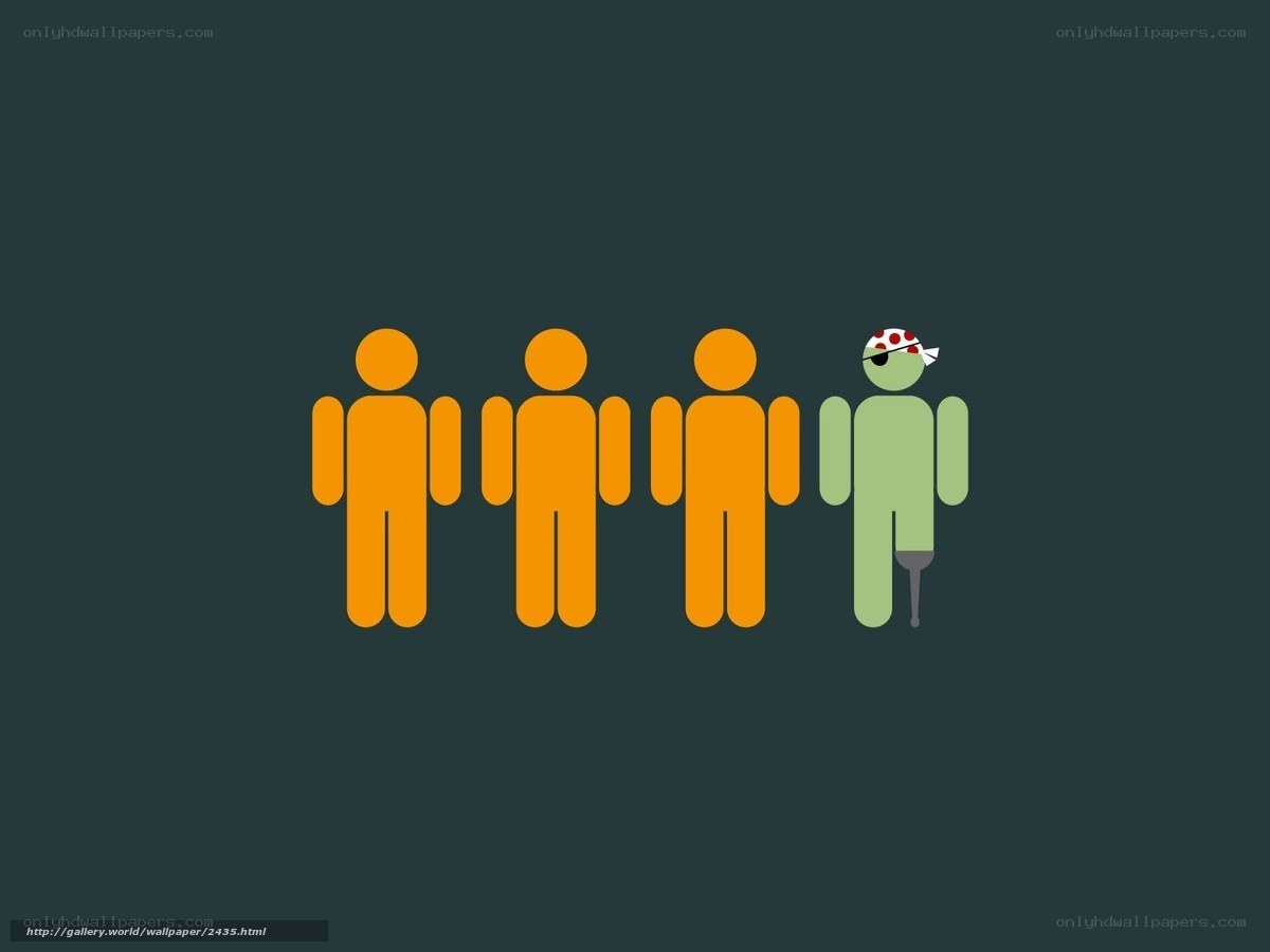 diverse figures in a line